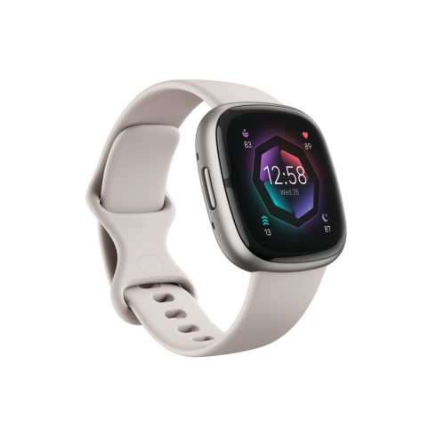 [預訂] Fitbit - Sense 2 健康智能手錶 (FB521SRWT-FRCJK) [月光白]