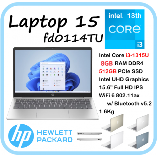 HP 15-fd0114TU 手提電腦 [i3-1315U/ 15.6" IPS]