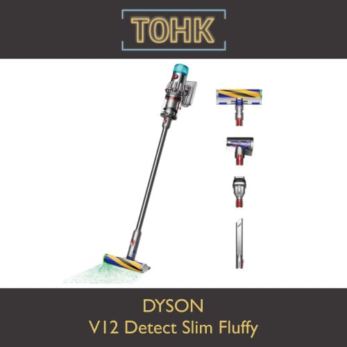 Dyson V12 Detect Slim Fluffy SV46 (日本平行進口，國際電壓)【父親節x足球狂熱】