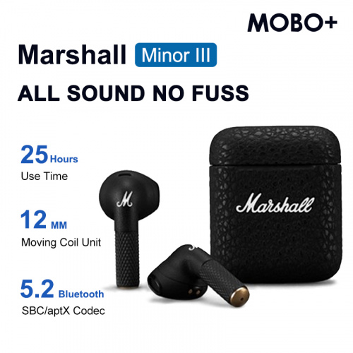 [現貨] Marshall Minor III 真無線藍牙耳機 [送Tangcool TG Urban-Sling Mini Bag 運動防水便攜斜挎包]