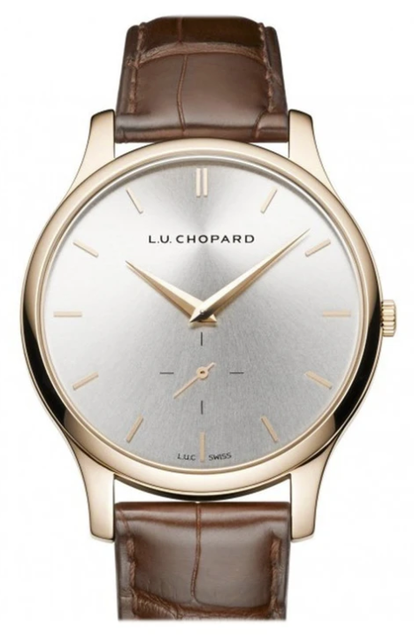 Chopard L.U.C. XPS Silver Dial 18kt Rose Gold Brown Leather Ladies 