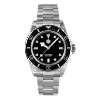 San Martin Vintage Snowflake Diver Watch PT5000 Black SN006-G2