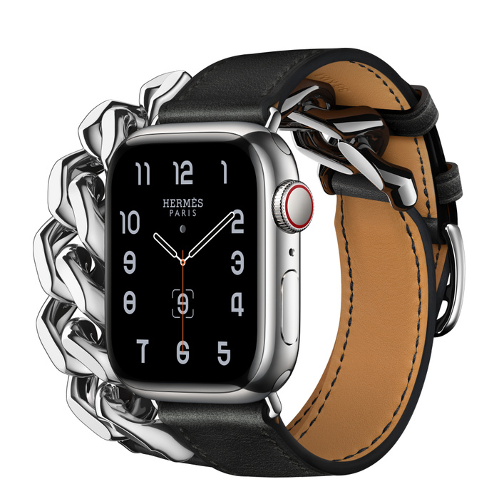 Apple Watch Hermès Series 8 (GPS+流動網絡) 41毫米銀色不鏽鋼錶殼配