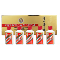 貴州茅台酒　50ml✖︎5 貴州茅台酒 50ml×5本 53% 2020-2021